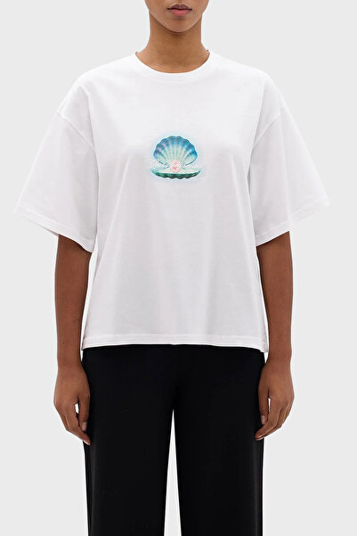 LES BENJAMINS Cotton Boxy Fit Crew Neck t Shirt t Shirt Lb24Sskisfuts