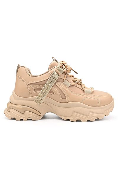Tmall Women's sports shoes, Made of eco-leather, D1335, Khaki