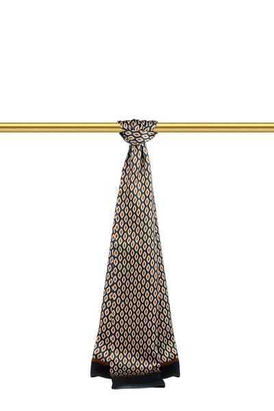 Bursa İpek Beige Patterned Men's Silk Cashew