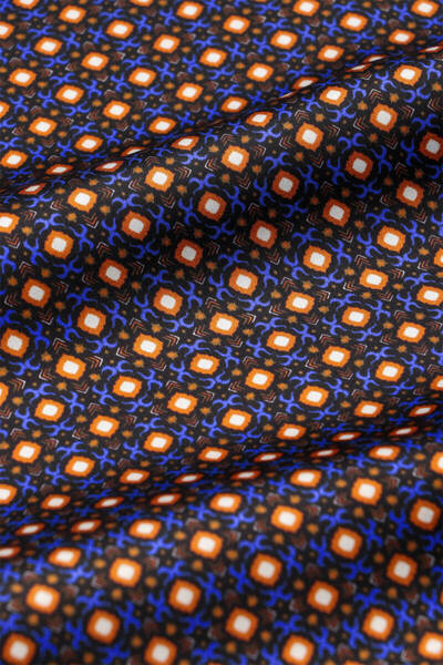 Bursa İpek Ανδρικό μεταξωτό κασκόλ με σχέδιο Saks