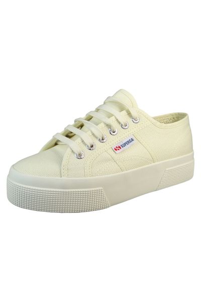 Superga Damen Low Sneaker 2740 Platform Low Top S21384w Beige Arr Beige-natural-favorio Baumwolle