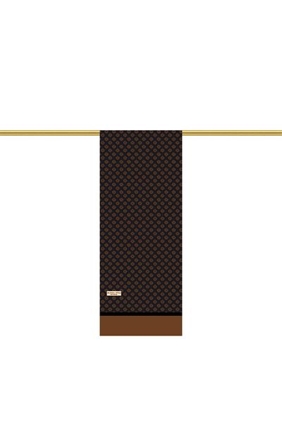 Bursa İpek Brown Patterned Men's Silk Cashew