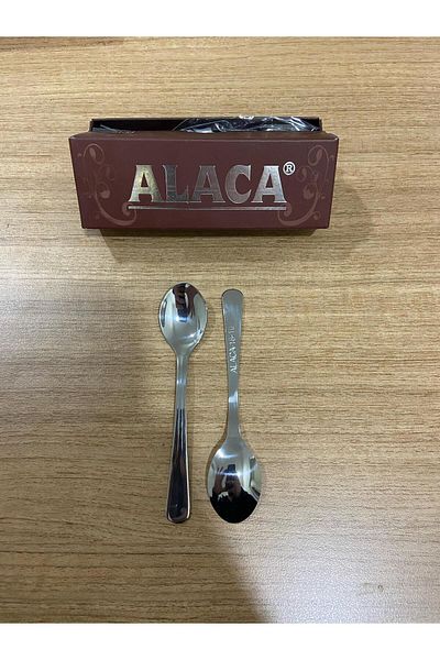 Alaca Brand Yaren Model 12 Pieces Stainless Tea Spoon