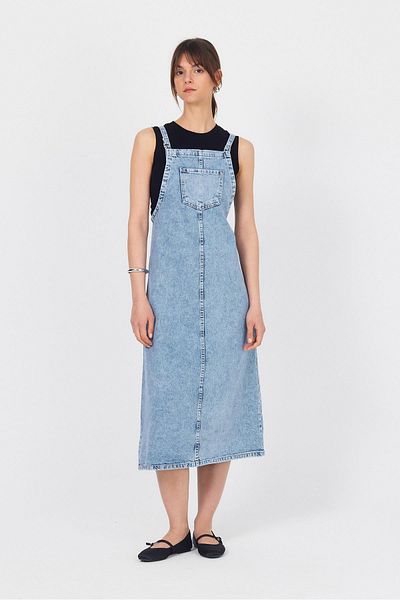Rays Rochie Salopet din denim cu buzunar Buzkar 2025