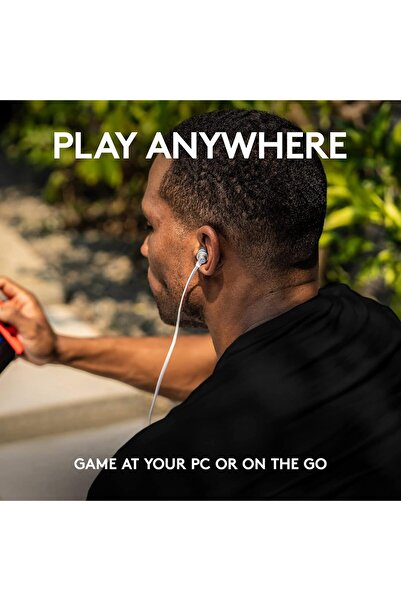 logitech G333 Gaming Earbuds with Dual Audio Drivers, Microphone, and Volume Control