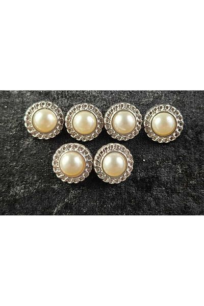 KULMAÇ AKSESUAR Pearl Stone Button (Series of 6)