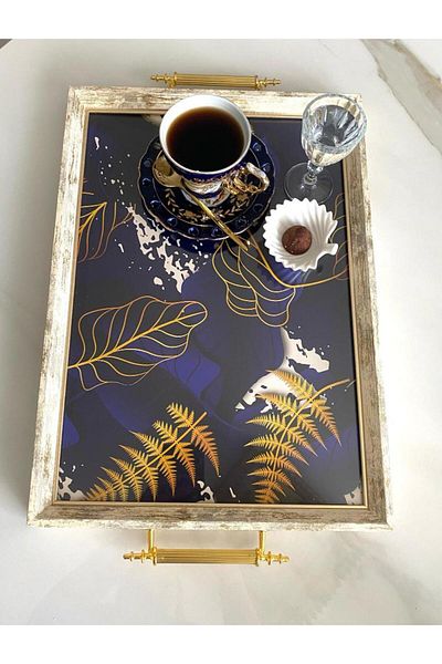 Mirsa Global Patterned Tea Tray, Luxury Tea Tray, Presentation Tray