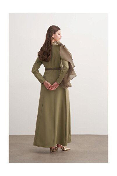 FUSHYA Tül Fiyonk Detaylı Abiye Elbise