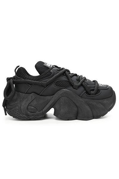 Tmall Pantofi sport pentru femei, cu inserții de plasă, D1324, negri