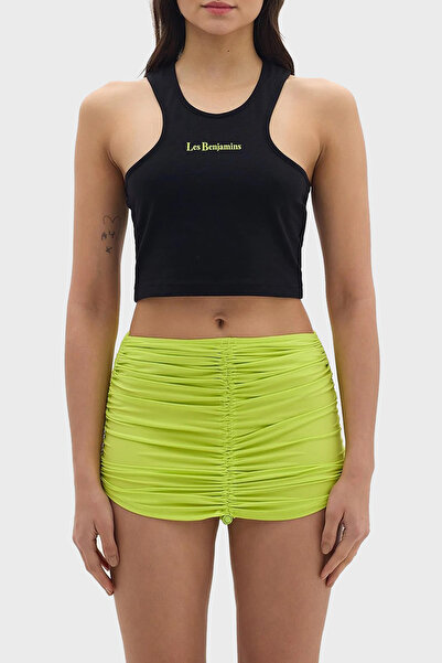 LES BENJAMINS Βαμβακερό Cropped Fit Top TOP