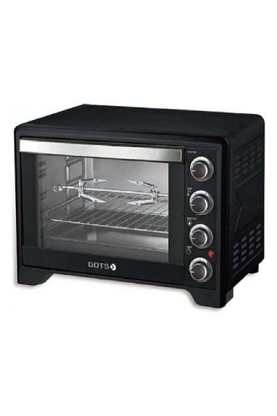 DOTS Electric Oven with Grill, Black, 60L, 2200W