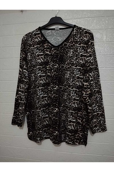 anne moda ankara Full Summer Long Sleeve 95% Viscose Anti-Sweat Blouse