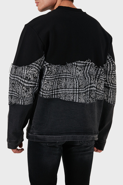 LES BENJAMINS Cotton Regular Fit Crew Neck Sweat Men's Sweat Lb24Fweapmusw