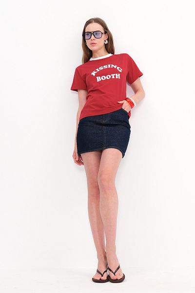 Addax Text Printed T-Shirt P10409