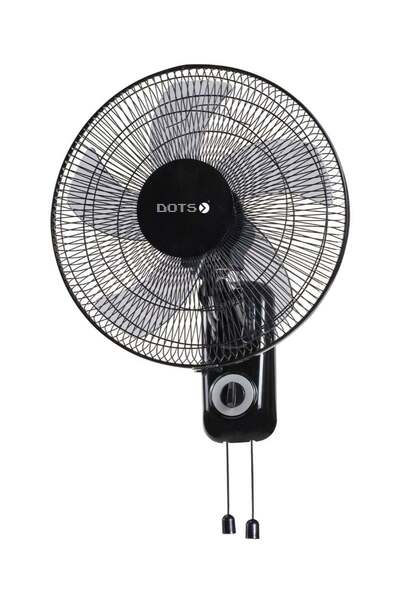DOTS مروحة حائط، 3 سرعات تحكم، TFW-B01، أسود