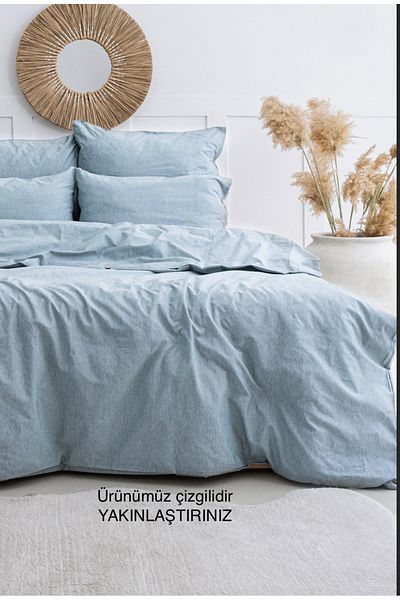BESTİNA GOLD Σετ Παπλωματοθήκης Natural Soft Μονό (με Ελαστικά Σεντόνια)