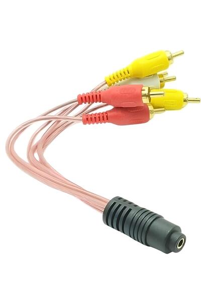 SpeedUF 3.5 Mm Stereo Dişi 6 Tos Erkek 5+1 Ses Sistemi Kablo Rca Çıkışını 3.5...