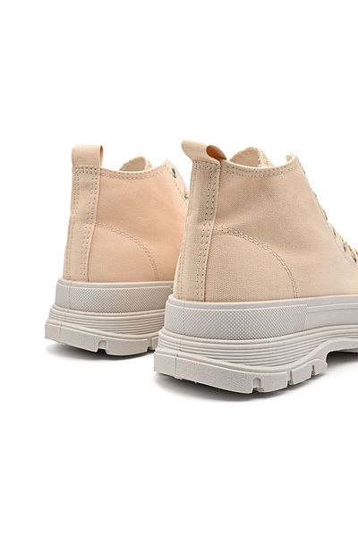 Tmall Women's High Top Sports Shoes, textile Material, d1361, beige