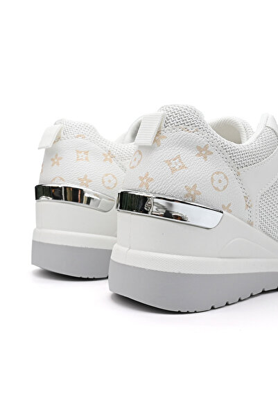 Tmall Pantofi sport De dama ,cu insertii de plasa,D1346,Alb