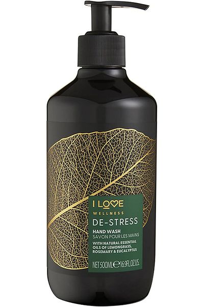 I Love Wellness De-Stress Hand Wash - Hydrating Hand Soap with Essential Oils - Naturally Fragranced
