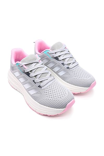 Tmall Women's sports shoes, lightweight, made of textile material, D1370, Gray