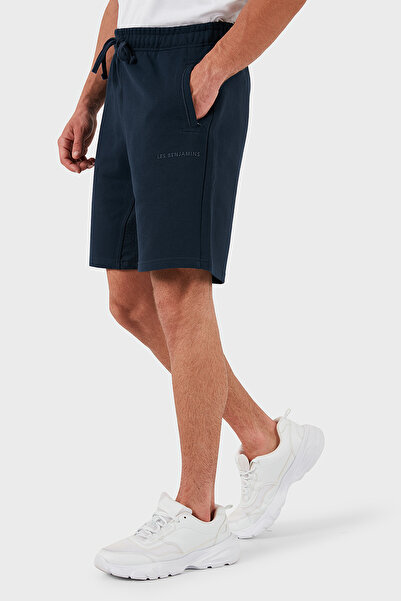 LES BENJAMINS Βαμβακερό λογότυπο Regular Fit Κοντό Ανδρικό ΚΟΝΤΟ LB24SSCLAMUSO