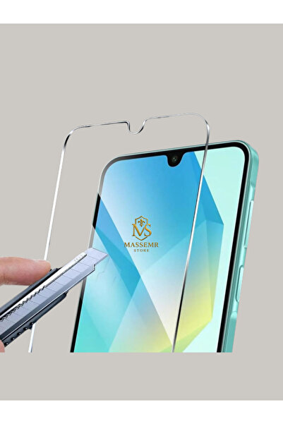 Massemr Samsung Galaxy A36 5G Temperli Cam Ekran Koruyucu 9H Sertlik Şeffaf F...