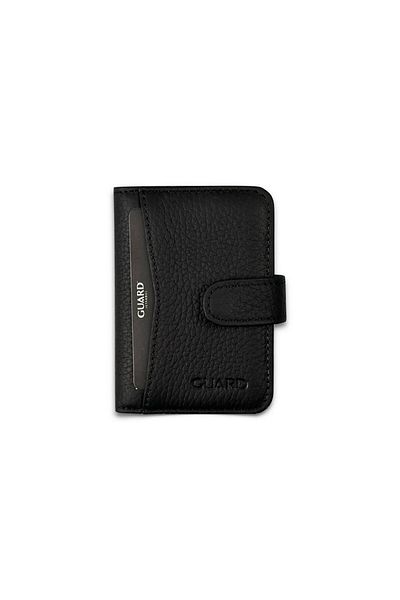 GUARD Hand Portfolio Genuine Leather Black Leather 1385