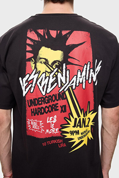 LES BENJAMINS Cotton Relaxed Fit Crew Neck t Shirt Men t Shirt Lb24Fweapmuts