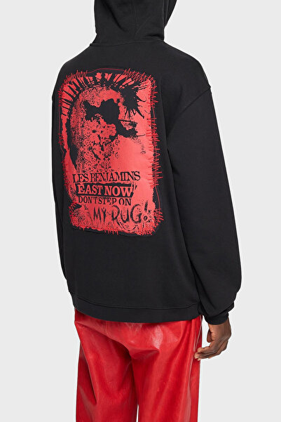 LES BENJAMINS Бавовняний Regular Fit з капюшоном і кишенями-кенгуру Світшот для чоловіків SWEAT LB24FWEAPMUHD