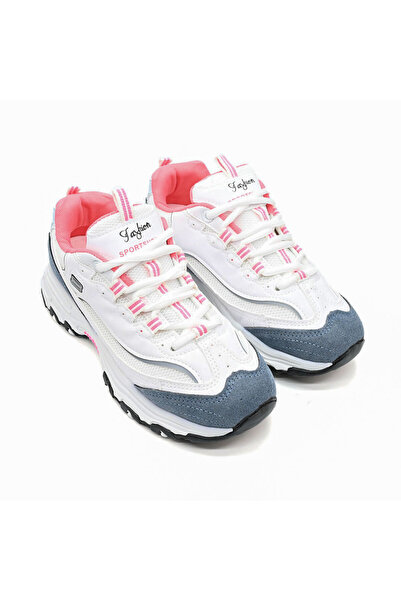 Tmall Pantofi sport de dama,Din Piele ecologica,D1351,Alb cu Albastru