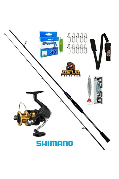 Shimano Fx 4000 Oslo Master Tele Spin 240cm 7-35gr 8 Örgü Spin Olta Seti