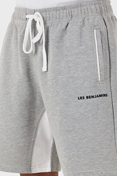 LES BENJAMINS Βαμβακερό λογότυπο Regular Fit Κοντό Ανδρικό ΚΟΝΤΟ LB24SSCLAMUSO