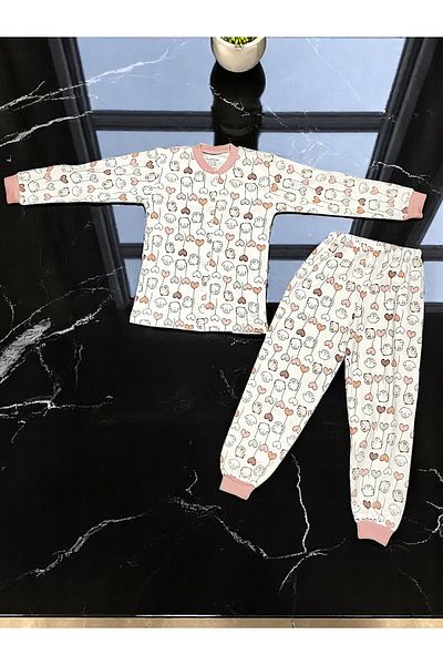 MİLAYS LİFE HOME COLLECTİON ΣΕΤ ΠΙΤΖΑΜΕΣ ΓΙΑ ΚΟΡΙΤΣΙΑ MİLAYS (3-6 ΕΤΩΝ) 100% ΒΑΜΒΑΚΙ ΜΕ ΜΠΑΛΟΝΙ ΚΟΤΟΠΟΥΛΟ