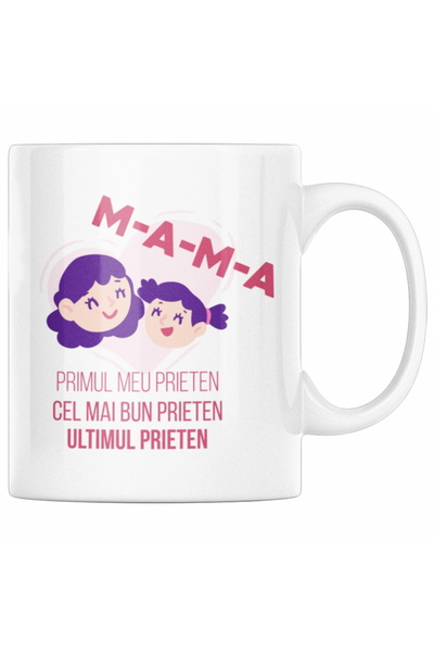 OEM Cană albă personalizată „Mama, prima mea prietenă, cea mai bună prietenă,...