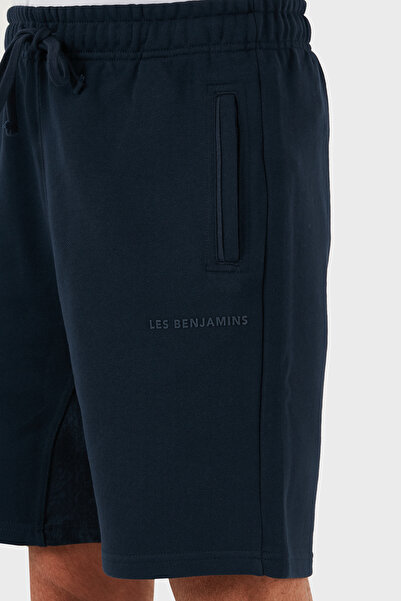 LES BENJAMINS Βαμβακερό λογότυπο Regular Fit Κοντό Ανδρικό ΚΟΝΤΟ LB24SSCLAMUSO