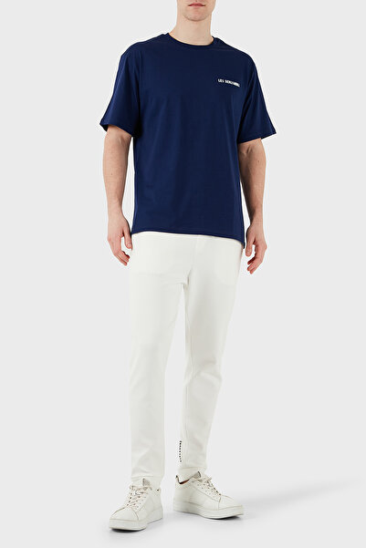 LES BENJAMINS Ανδρικό μπλουζάκι με στάμπα, χαλαρή εφαρμογή, βαμβακερό λαιμόκοψη T SHIRT LB25SSUNLMUTS