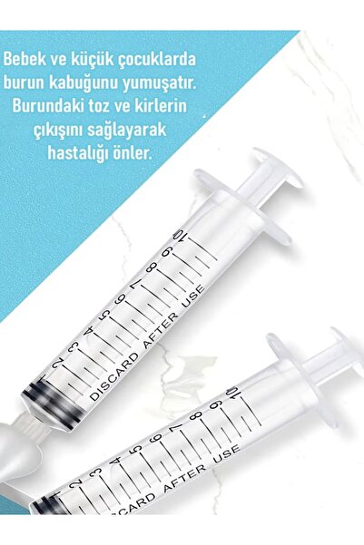 Özasya AVM 2 ADET Burun Şırıngası Bebek Burun Yıkama Kiti Çocuklar için Enejktörü Burun Açıcı