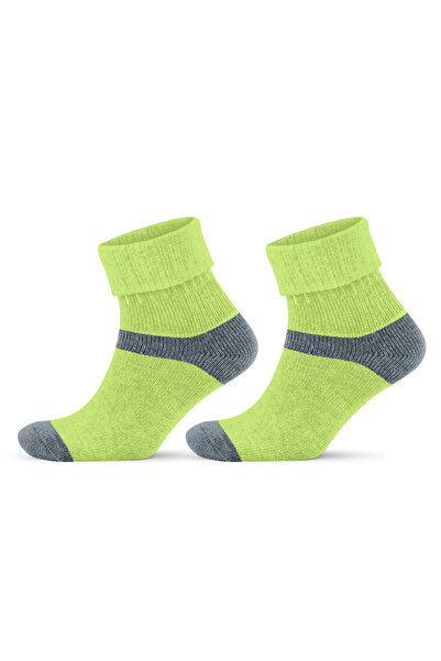 Go With 2'li Alpaka Yünlü Termal Yıkamalı Yumuşak Doğal Kışlık Ayakkabı Bot I...