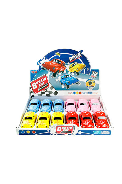 VARDEM OYUNCAK Desenli Oyuncak Kaplumbağa Vosvos Araba Tekli 4 Asorti