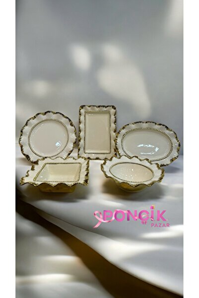 PONCİKPAZAR 5’Lİ Gold AVANGARDE SUNUM SETİ