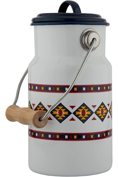 ALSAIF Zina Design Enamel Butter Dish, 3 Liters Capacity, Multi-color