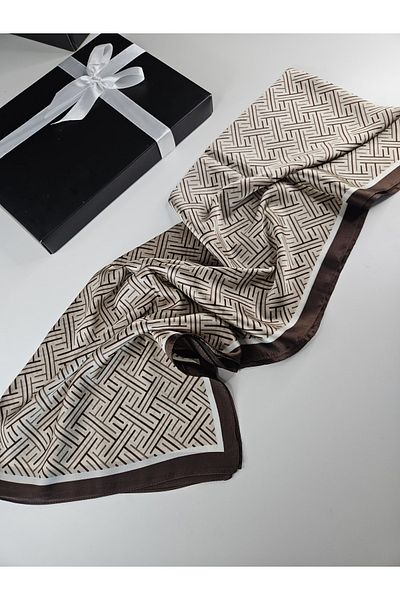 Webinay Home F Pattern Silk Voile Shawl Νέας σεζόν Κορυφαίας ποιότητας που δεν ολισθάει