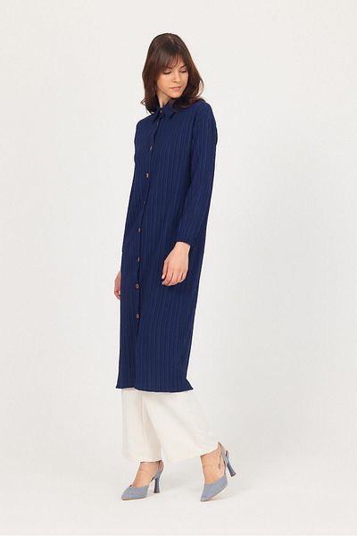 Rays Laci Buttoned Sleeve Elastic Long Tunic 4507A