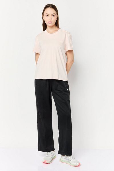 adidas Women Sportswear Fit Brand Logo Short Sleeves Outdoor Top, Old Pink