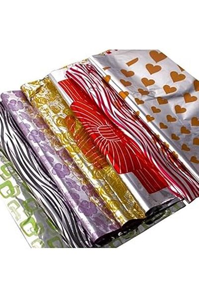 Mu Art Ahşap Self-Taped Adhesive Metallized Gift Package Bag 25X35 10 Pcs