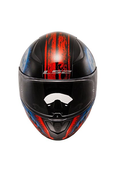 LS2 RAPID 2 ZOMBIE SİYAH-KIRMIZI KASK