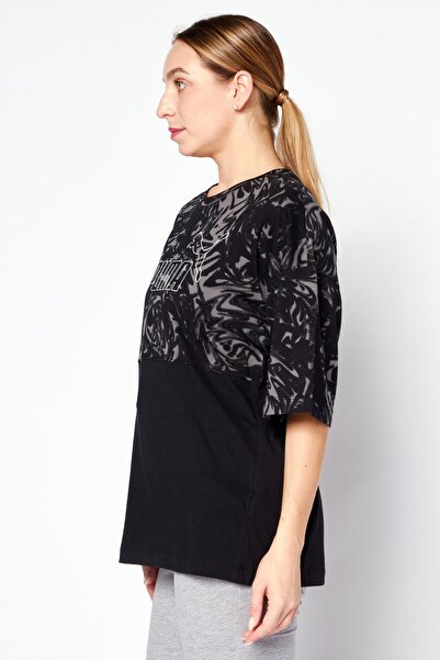 Puma Women Sportswear Fit Brand Logo Training T-Shirt , Black