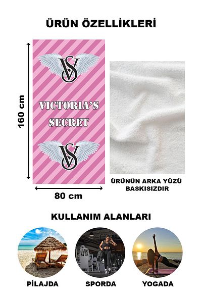 Doruklar Home Collection Πετσέτα θάλασσας με μοντέρνα σχέδια ψηφιακής εκτύπωσης 80x160 cm Lux78