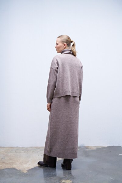 QANU Mink Ayben Knitwear Dress